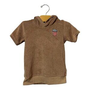 Bondoux Bebe Hoodie Size 5 Popcorn Embroidered Cotton Blend Casual Pullover